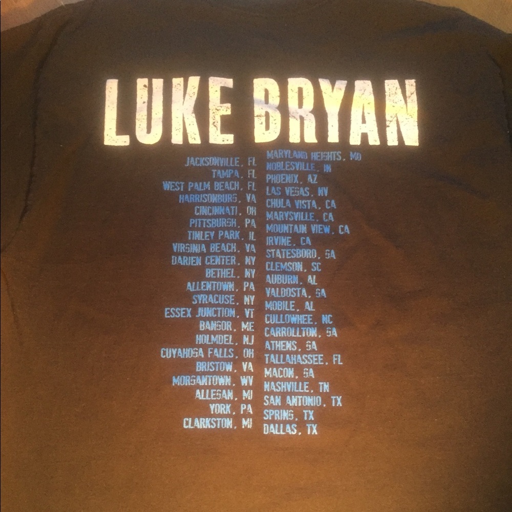 Luke Bryan Tour Shirt Large